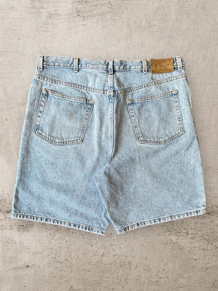 00s Calvin Klein Light Wash Denim Shorts - 38”
