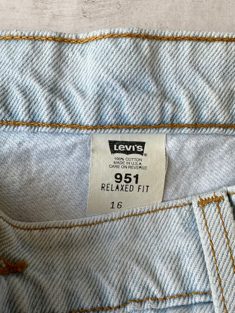90s Levi’s 951 Light Wash Denim Shorts - 35”