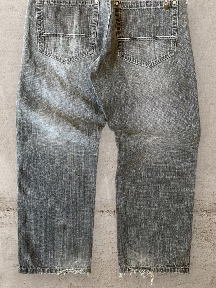 00s South Pole Faded Black Denim Jeans - 31x28