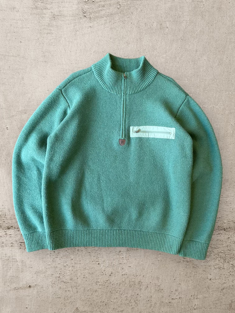 00s Patagonia 1/4 Zip Knit Sweater - Large