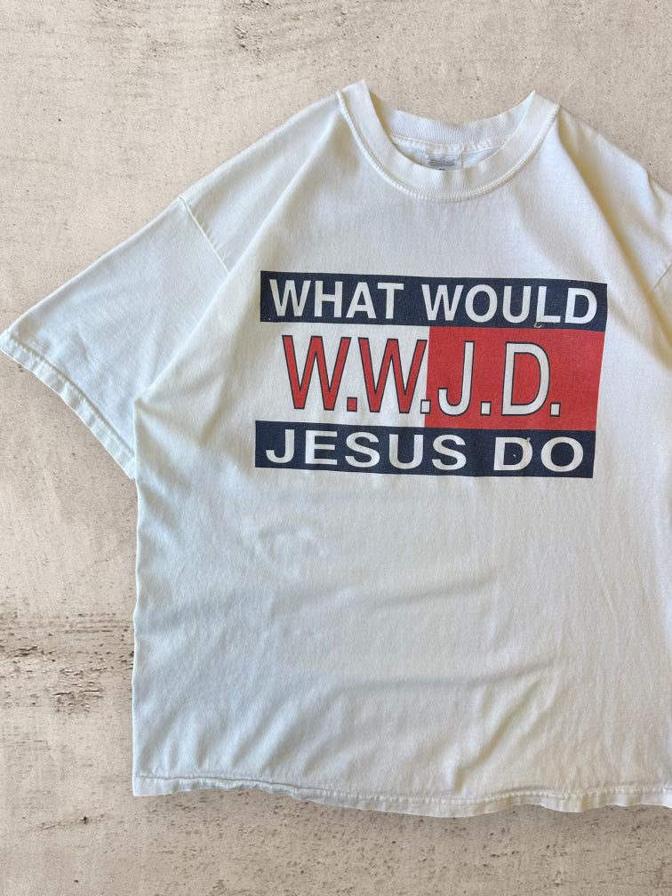 90s What Would Jesus Do T-Shirt - XL