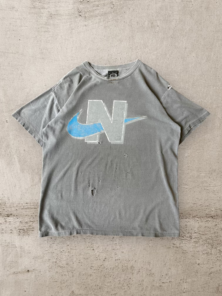 90s Nike Distressed Graphic T-Shirt - XL