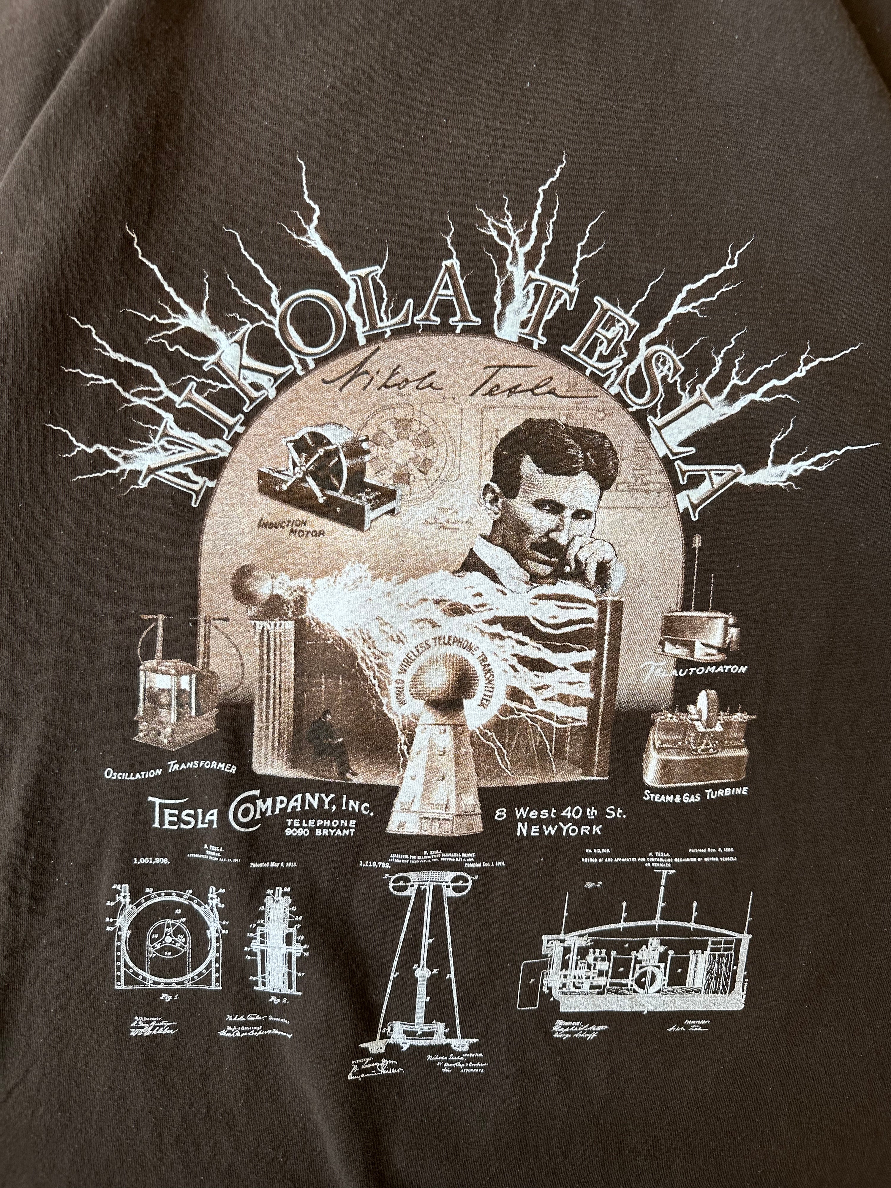 90s Nikola Tesla Company T-Shirt - XXL