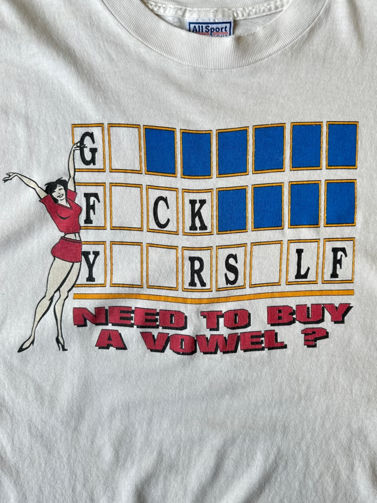 90s Parody Wheel Of Fortune T-Shirt - Large