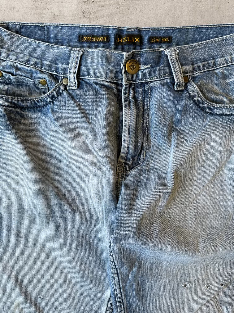 00s Helix Baggy Denim Jeans - 32x29