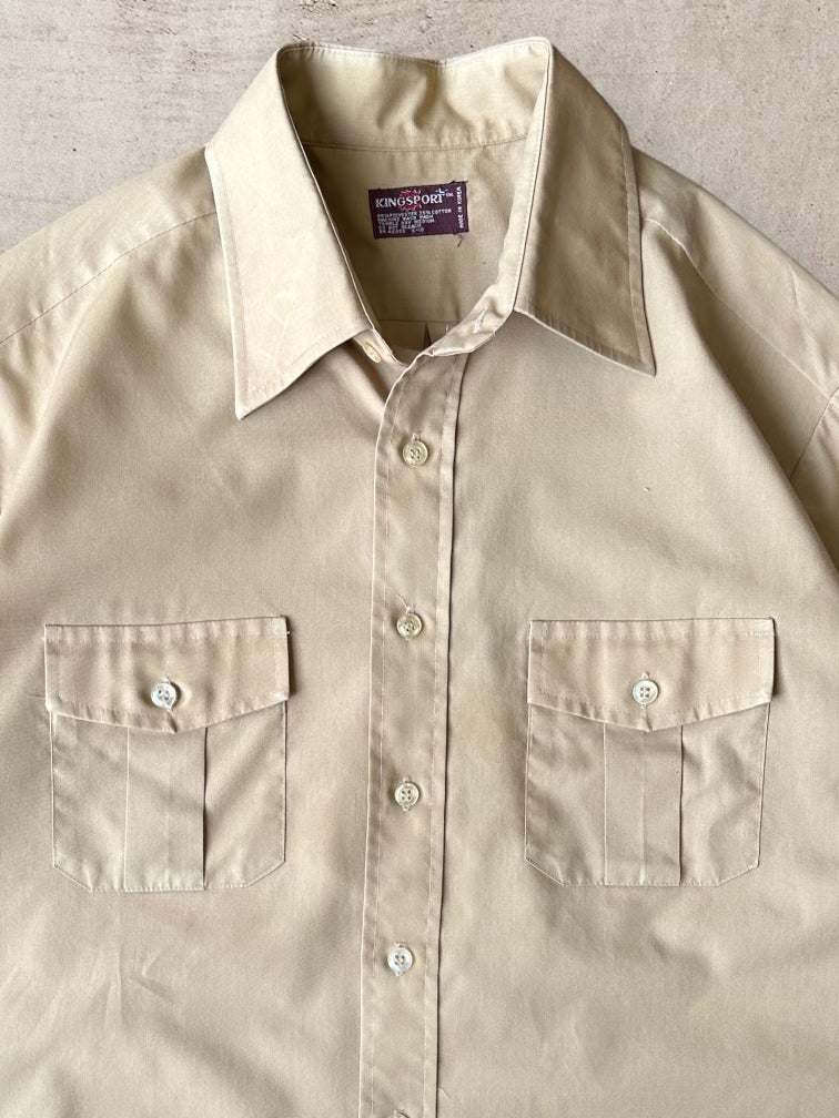 70s/80s Kingsport Pocket Button Up Shirt - XL