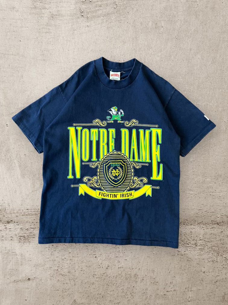 90s Nutmeg Notre Dame T-Shirt - Large