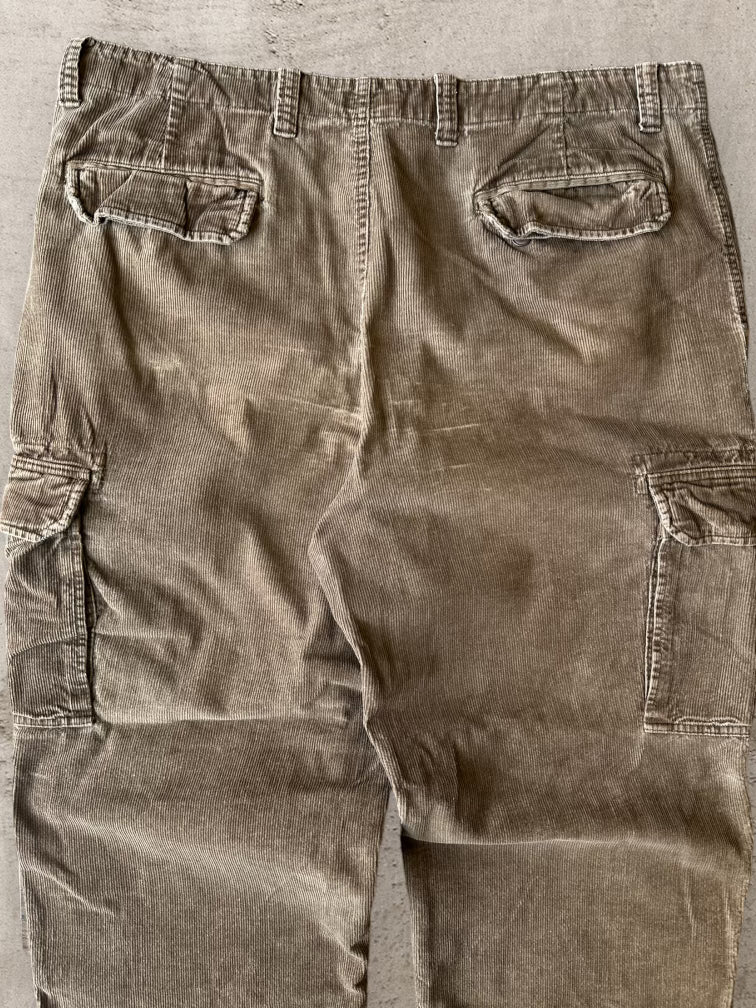 00s Brown Corduroy Cargo Pants - 40x29