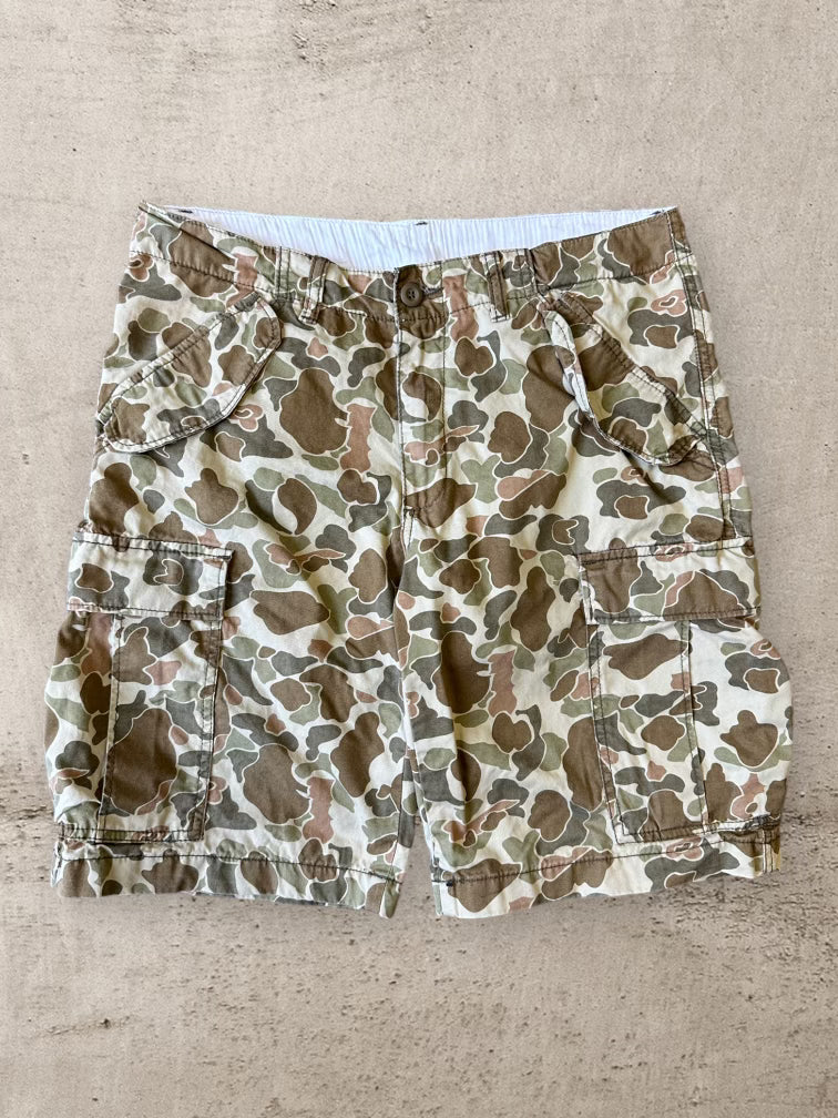 00s Carhartt Camouflage Cargo Shorts - 32”