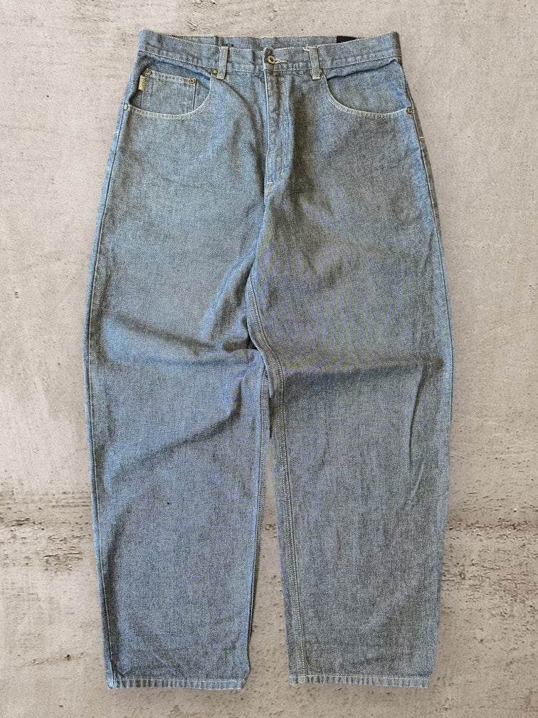 00s Pelle Pelle Baggy Denim Jeans - 37x34