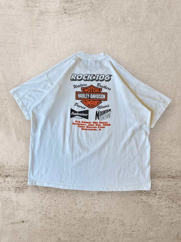 90 Rock 106 Radio Harley Sponsored T-Shirt - XXL