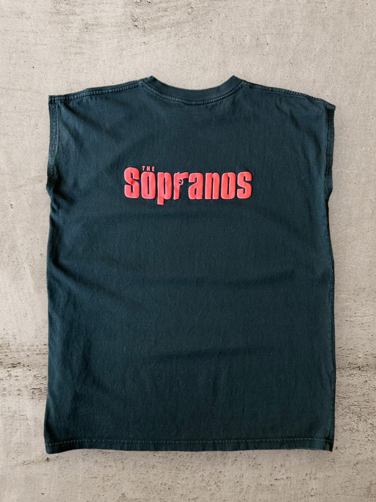 00s HBO The Sopranos Cut Off T-Shirt - Large