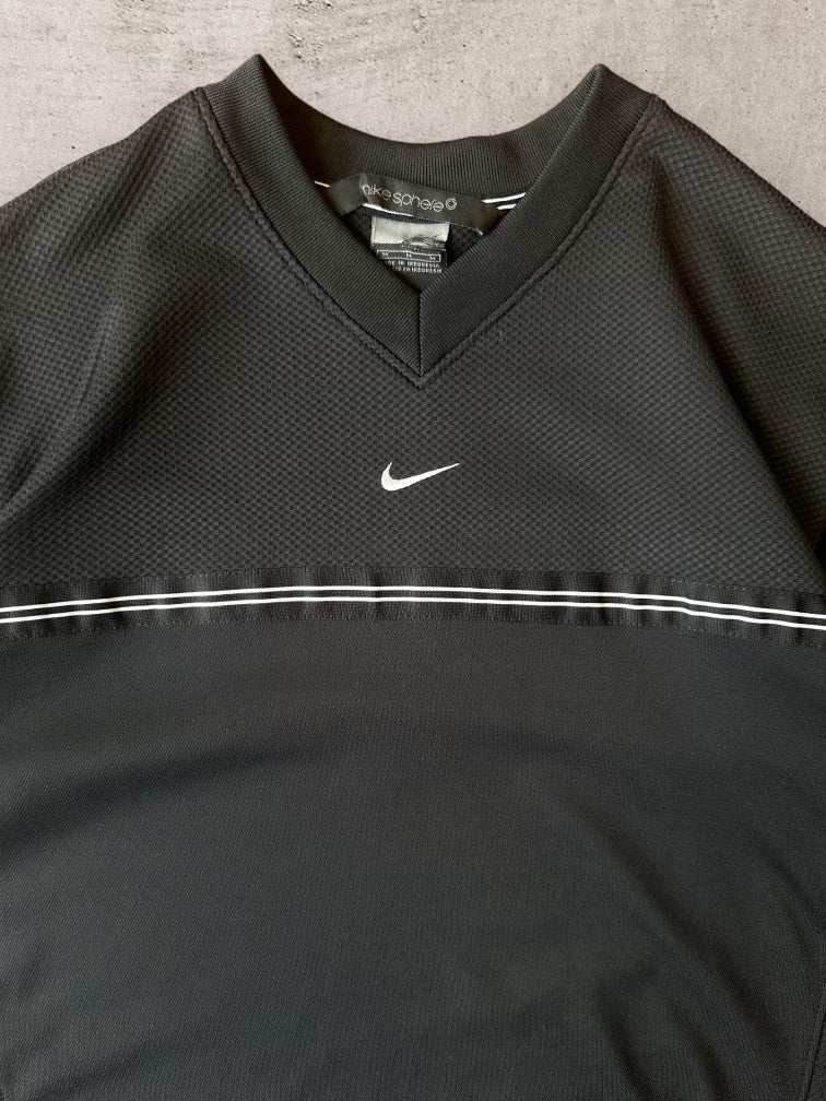 00s Nike Sphere Striped Mesh Jersey - Large