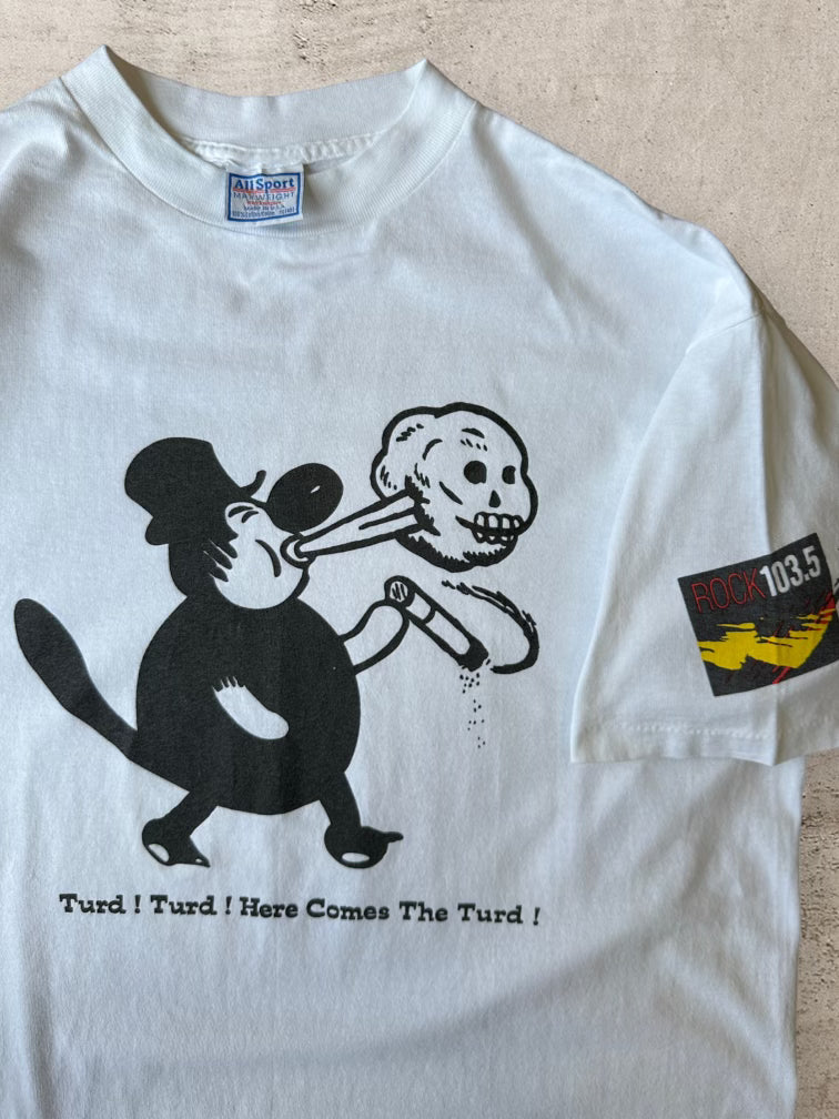 90s Parody Here Comes The Turd T-Shirt - XL