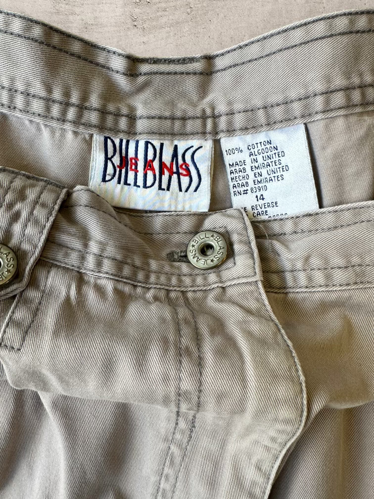 00s Bill Bass Khaki High Waisted Shorts - 32”