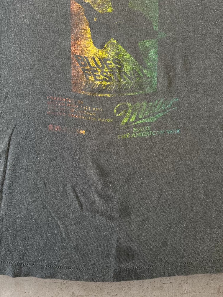 80s Chicago Blues Festival Miller T-Shirt - Large