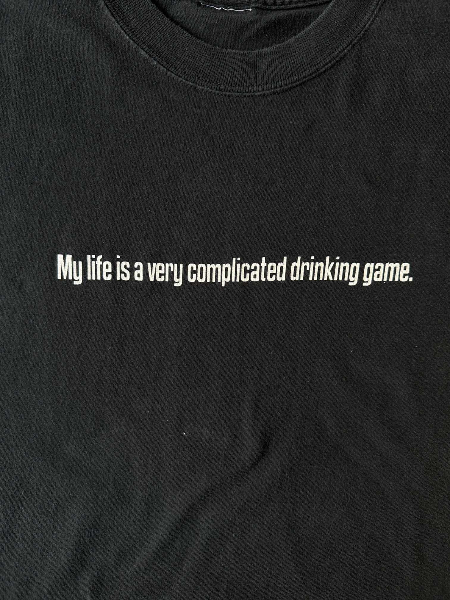Vintage Complicated Drinking Game T-Shirt - Large
