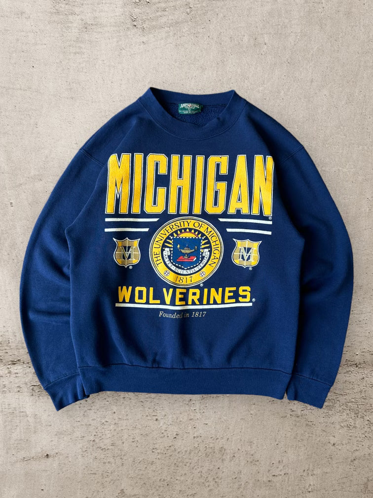 90s Michigan Wolverines Crewneck - Large