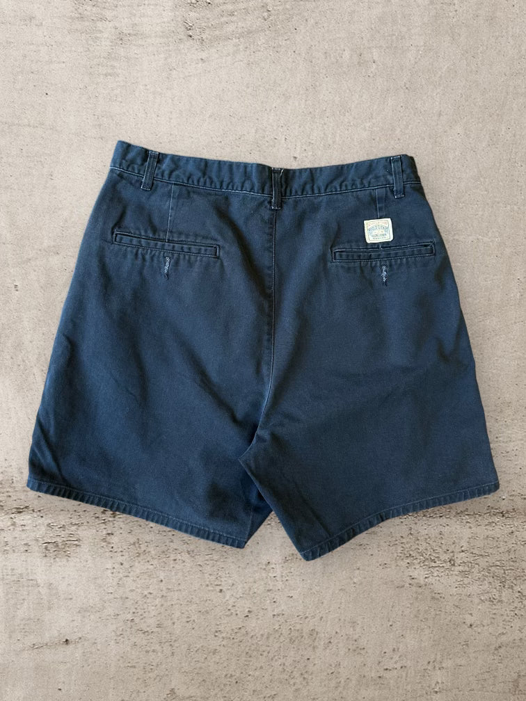 90s Polo Navy Blue Chino Shorts - 32”