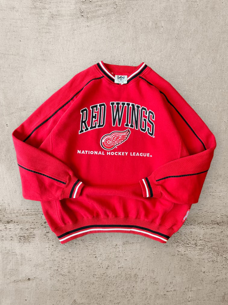 90s Lee Sport Detroit Red Wings Crewneck - XL