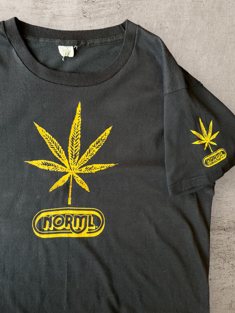 70s/80s Norml Weed T-Shirt - Large