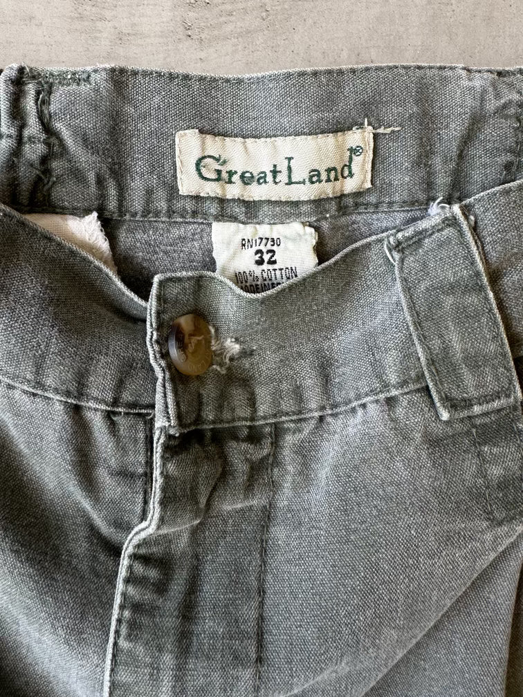 00s Great Land Olive Shorts - 32”