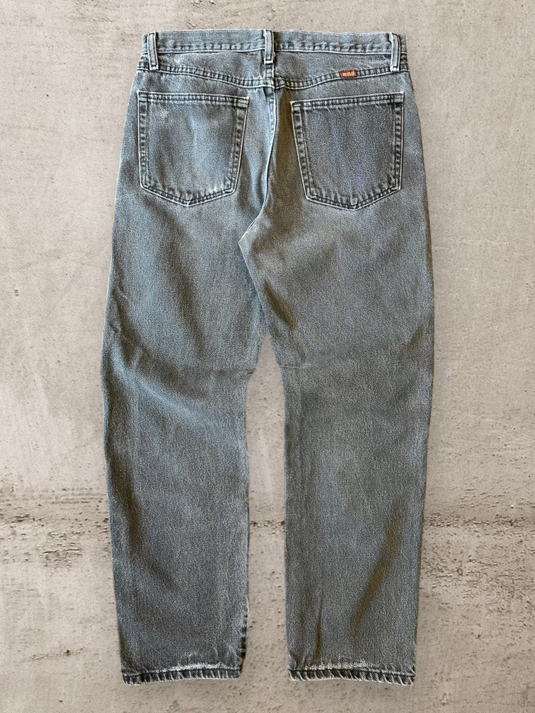 00s Rustler Black Denim Straight Leg Jeans - 32x29