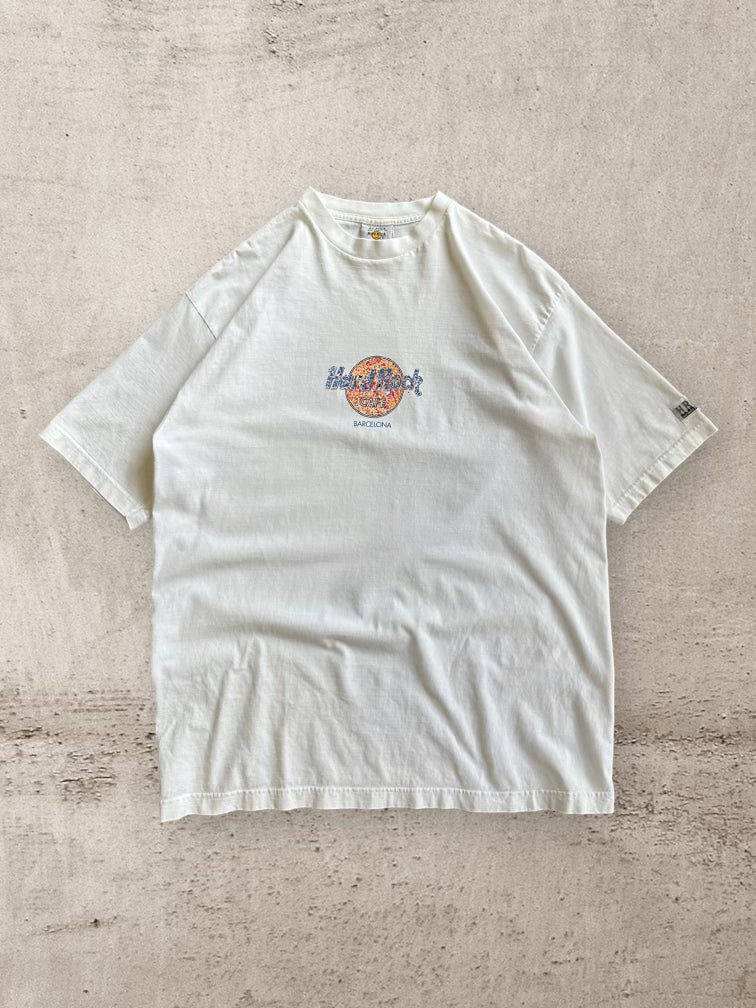 90s Hard Rock Cafe Barcelona T-Shirt - XL