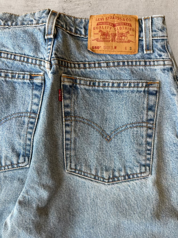 90s Levi’s 550 Light Wash Denim Jeans - 30x29