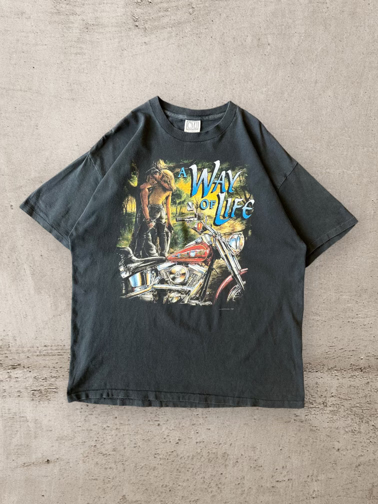 90s Motorcyle A Way Of Life T-Shirt - XL