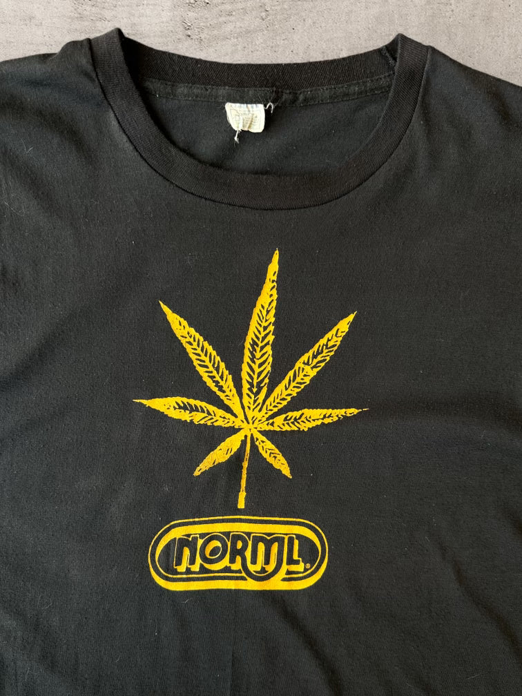 70s/80s Norml Weed T-Shirt - Large