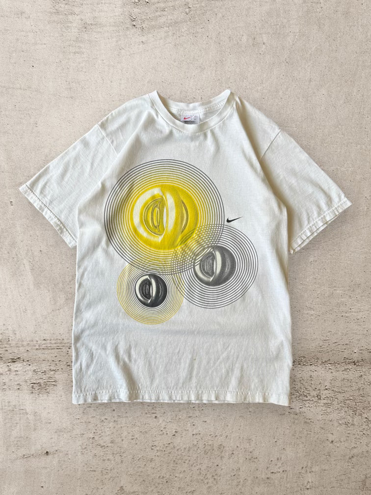 90s Nike Geometric T-Shirt - Medium