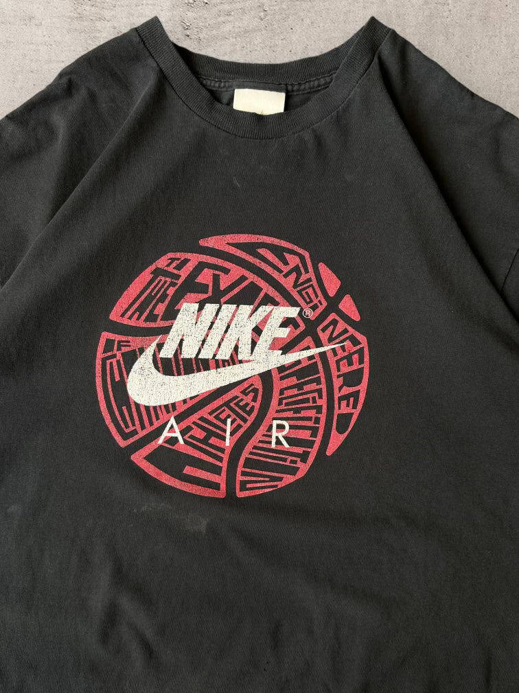 00s Nike Air Basketball Graphic T-Shirt - XL