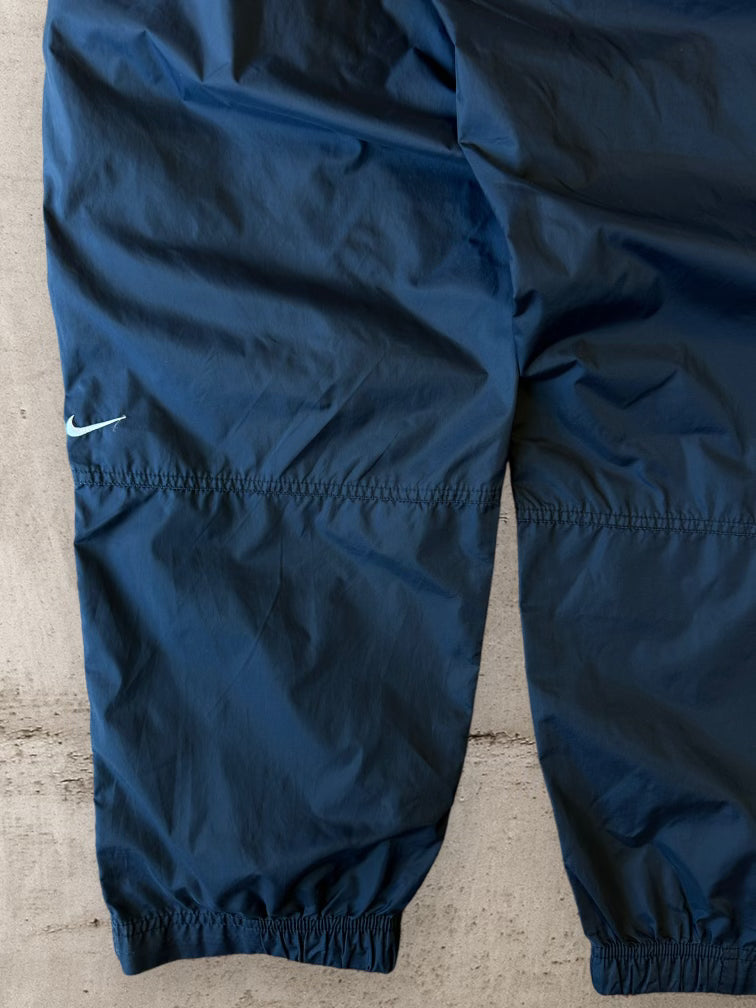 00s Nike Navy Blue Nylon Pants - XL