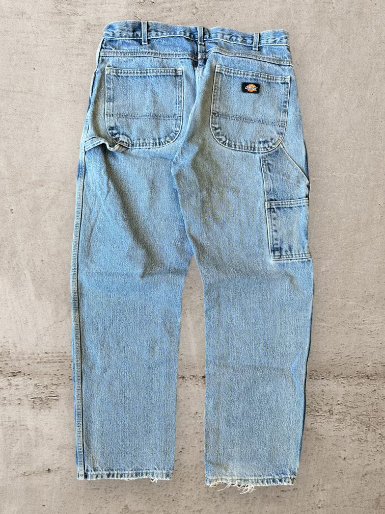 00s Dickies Light Wash Carpenter Jeans - 34x31