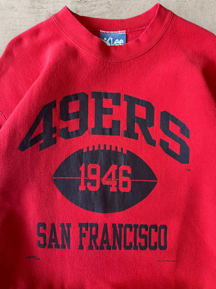 90s San Fransisco 49ers Red Crewneck - XL