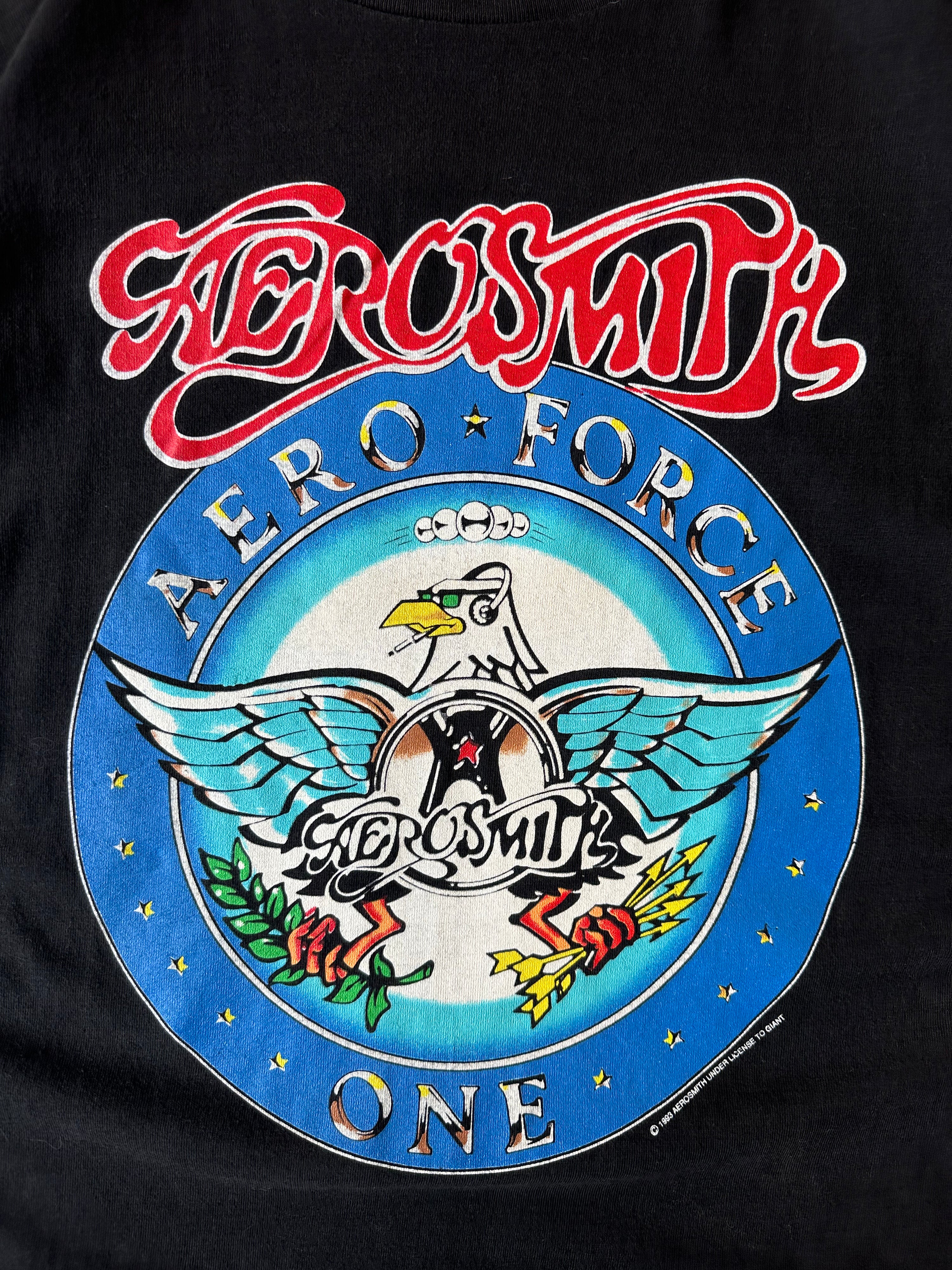 90s Aerosmith Aero Force Tour T-Shirt - XL