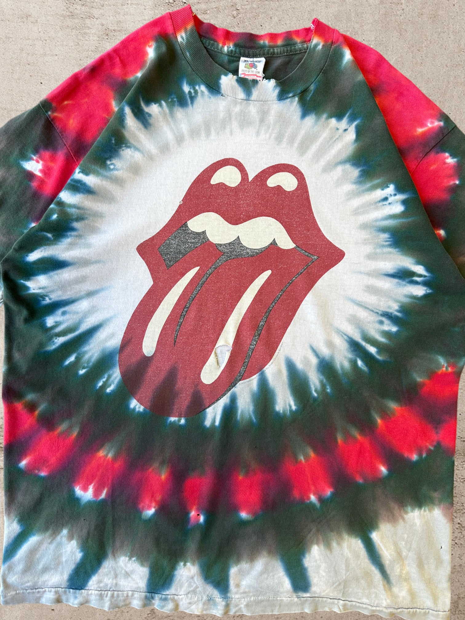 1994 Rolling Stones Tie Dye Shirt - XL