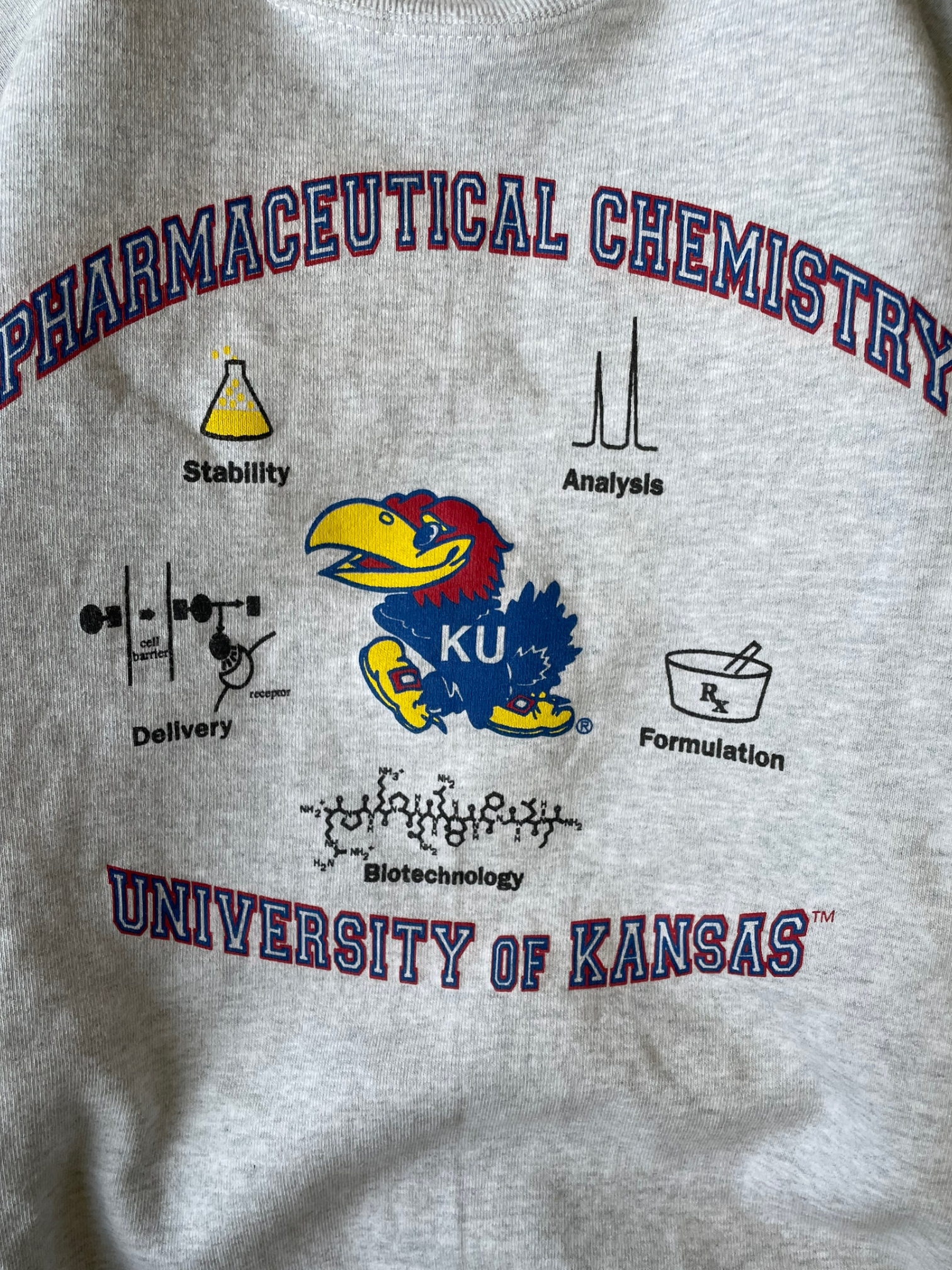 90s University of Kansas Chemistry Crewneck - Large