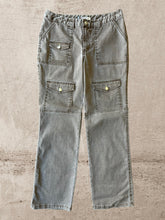 Load image into Gallery viewer, 90s Brown Cargo Straight Leg Jeans - 34x30
