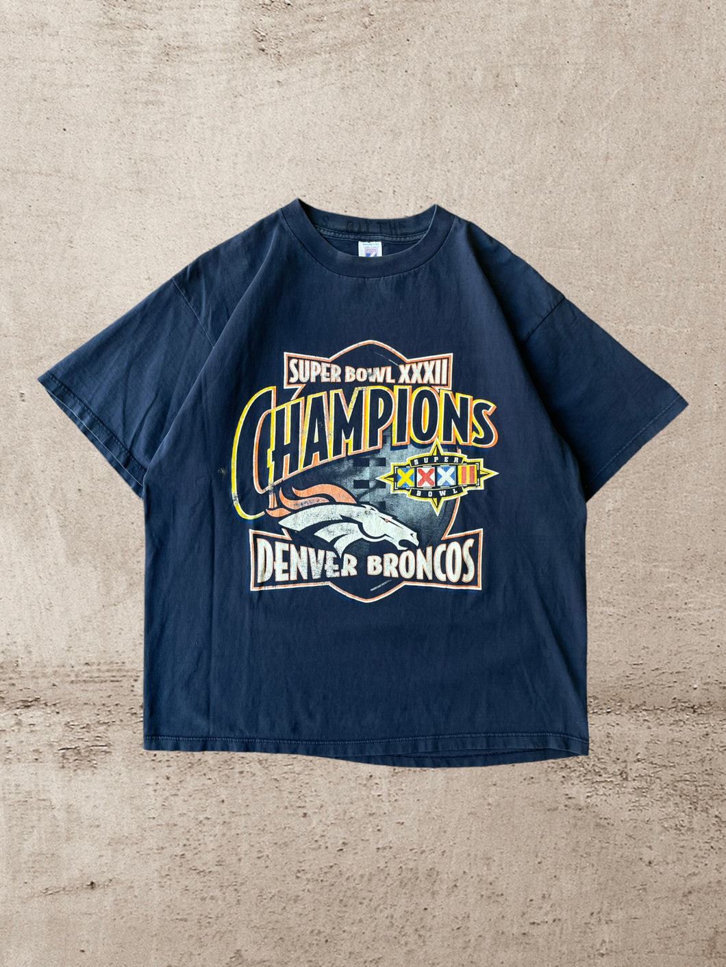 1998 Denver Broncos Super Bowl Championship T-Shirt - XL