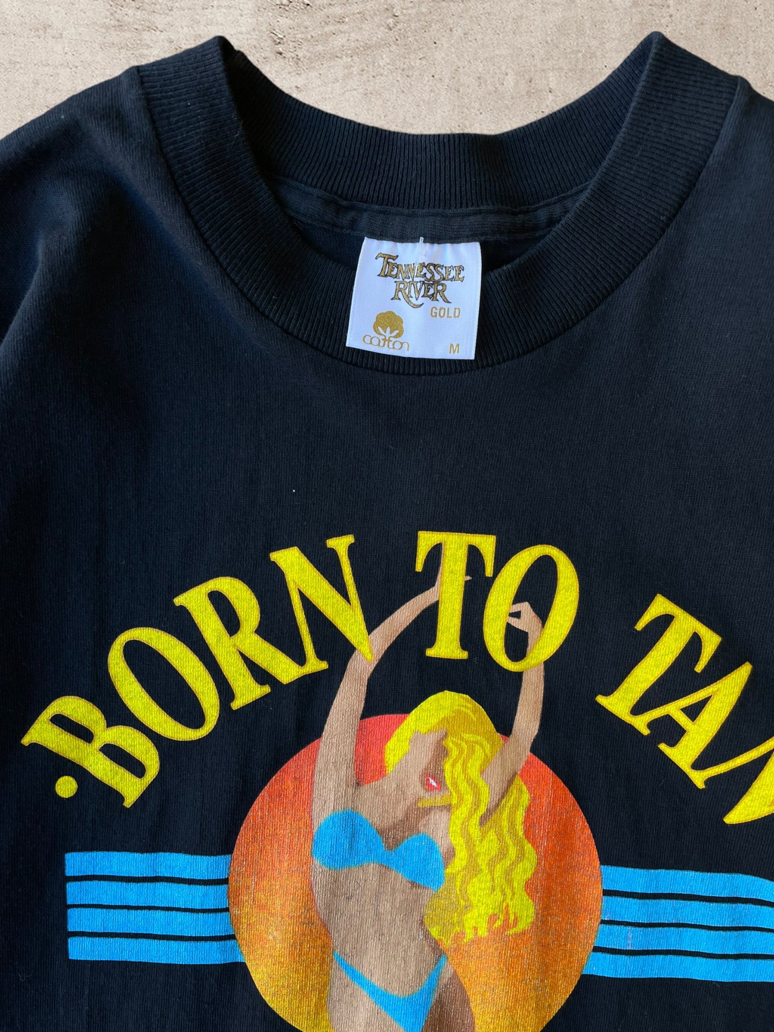 90s Australian Gold Born to Tan T-Shirt - Large