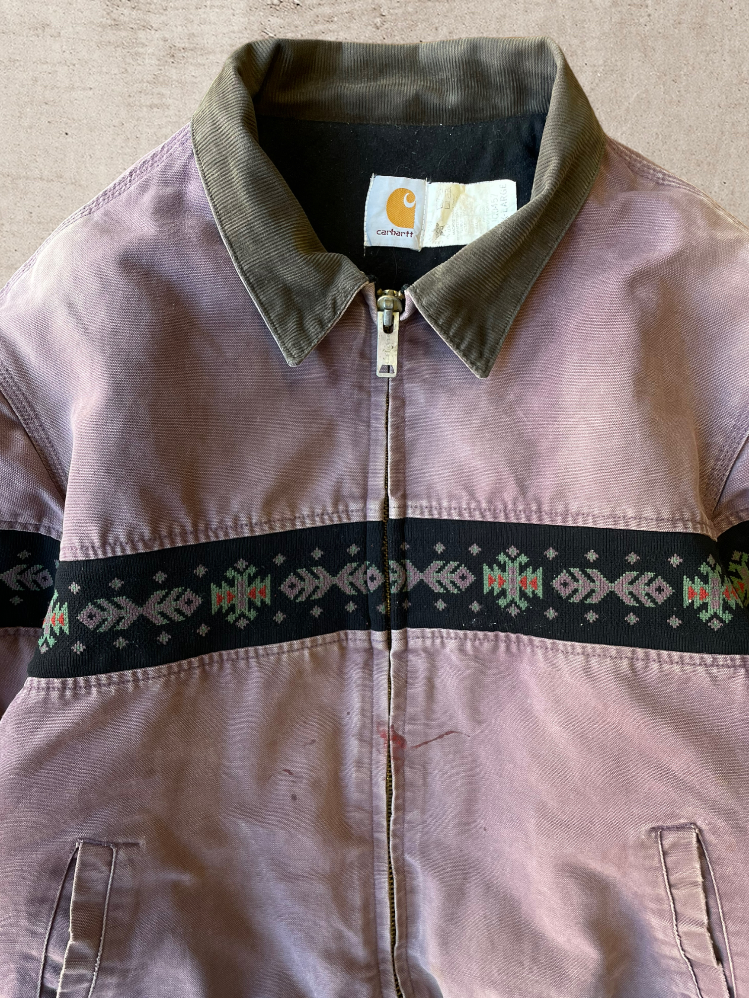 90s Carhartt Aztec Santa Fe Purple Jacket - XL