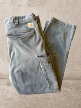 Load image into Gallery viewer, Carhartt Grey Cargo Pants - 34x31
