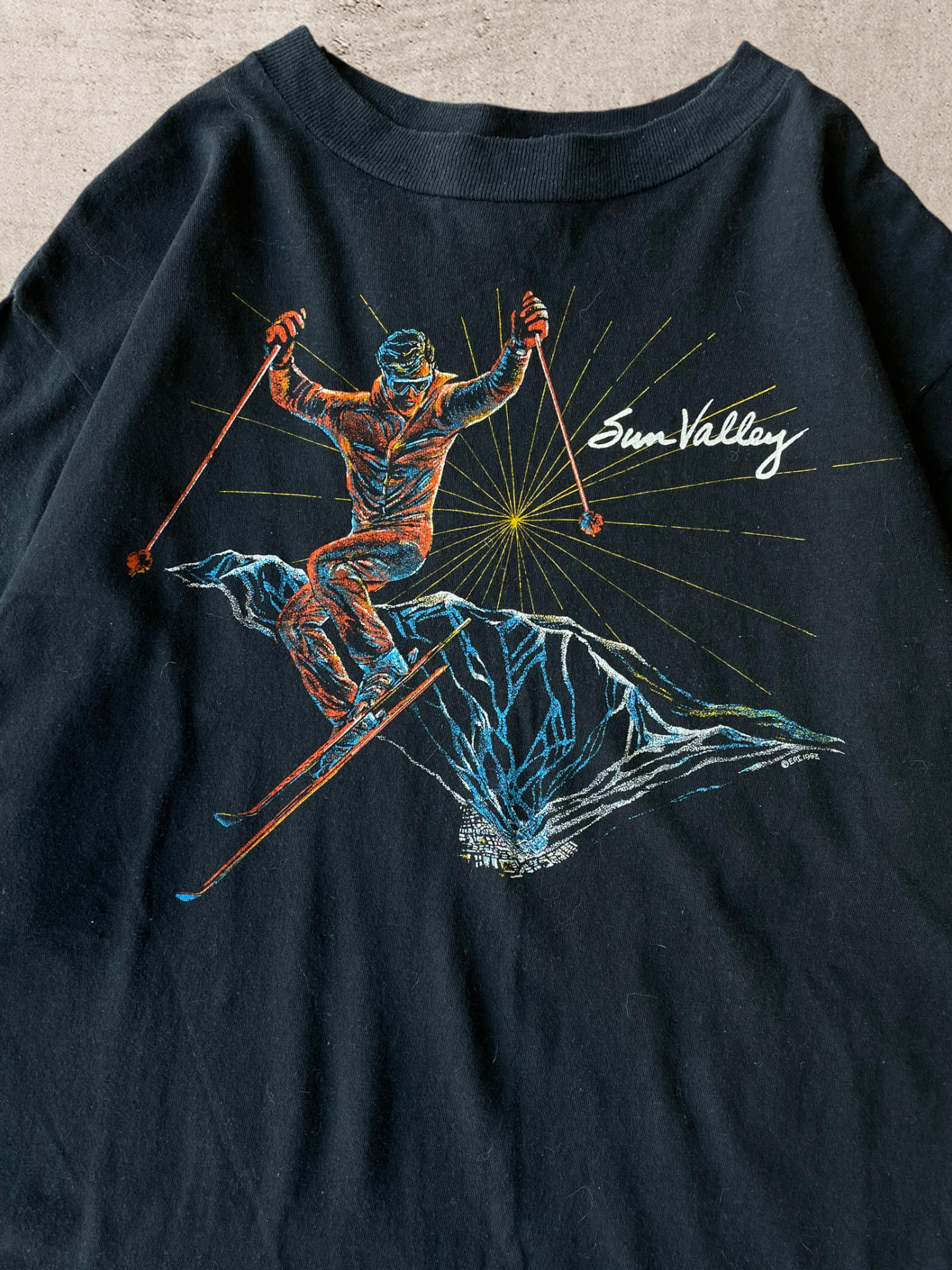 90s Sun Valley Skiing T-Shirt - Large