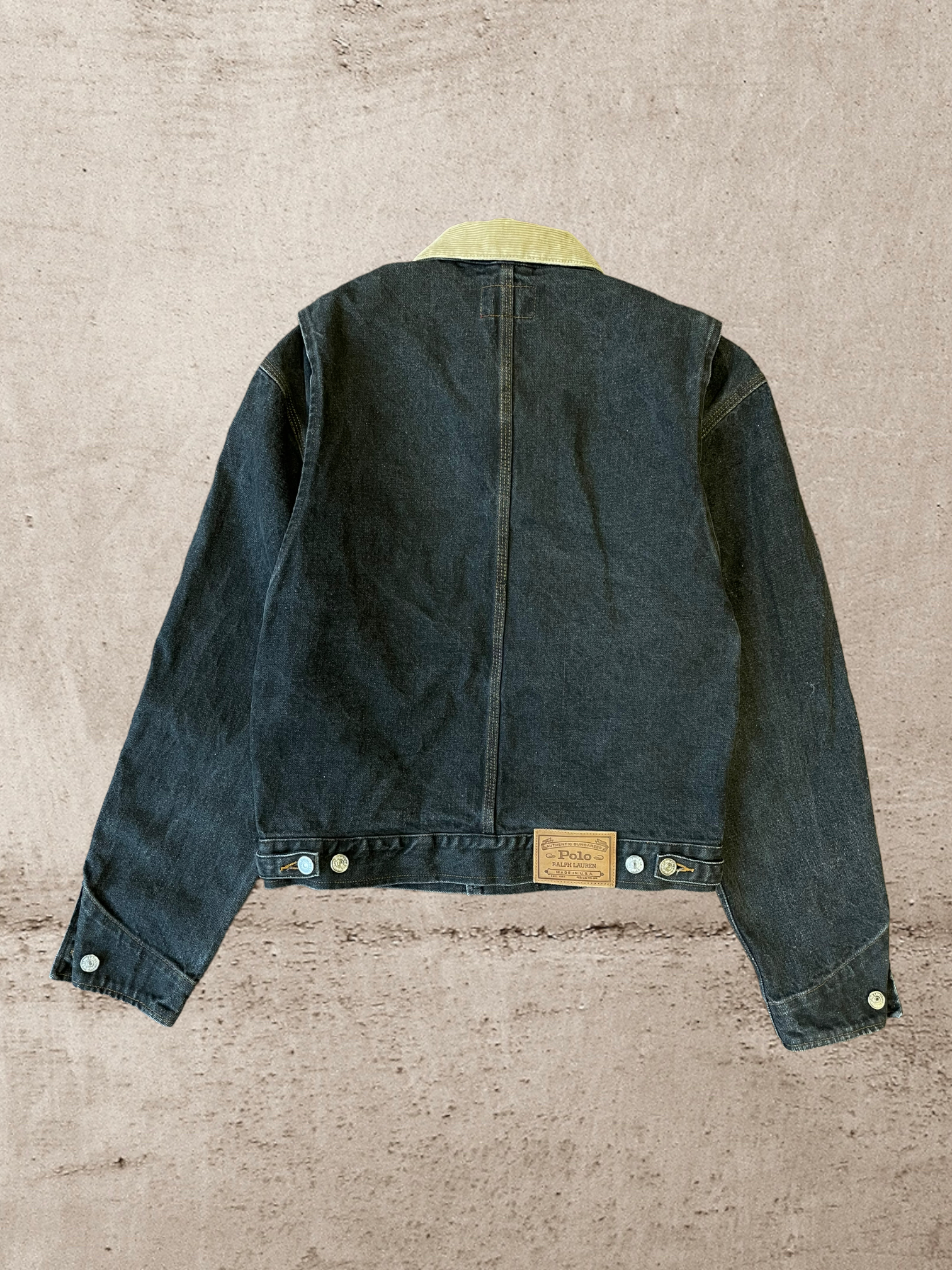 90s Polo Ralph Lauren Dungarees Denim Jacket - Medium