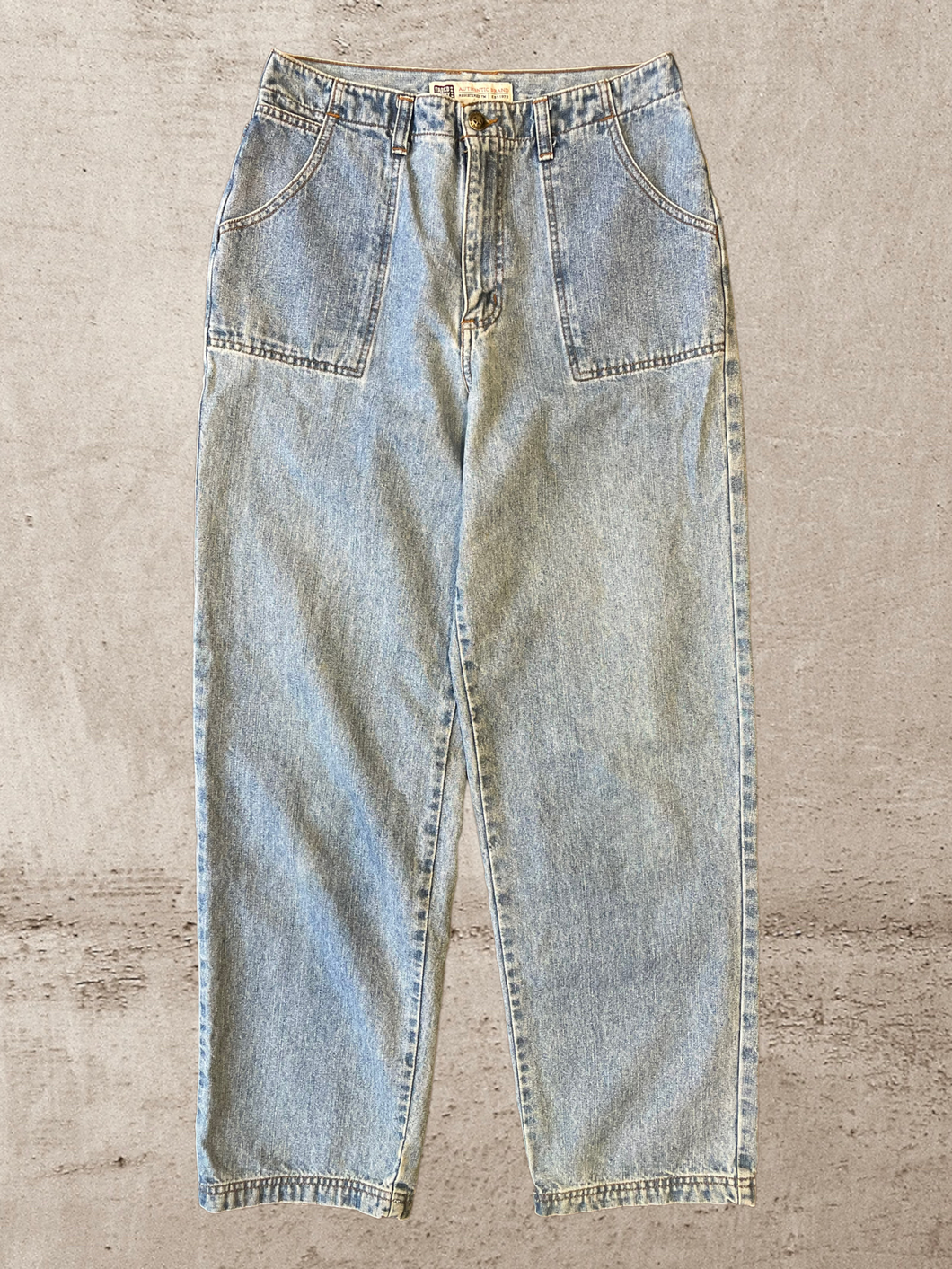 90s Fatigue Light Wash Baggy Jeans - 31x30