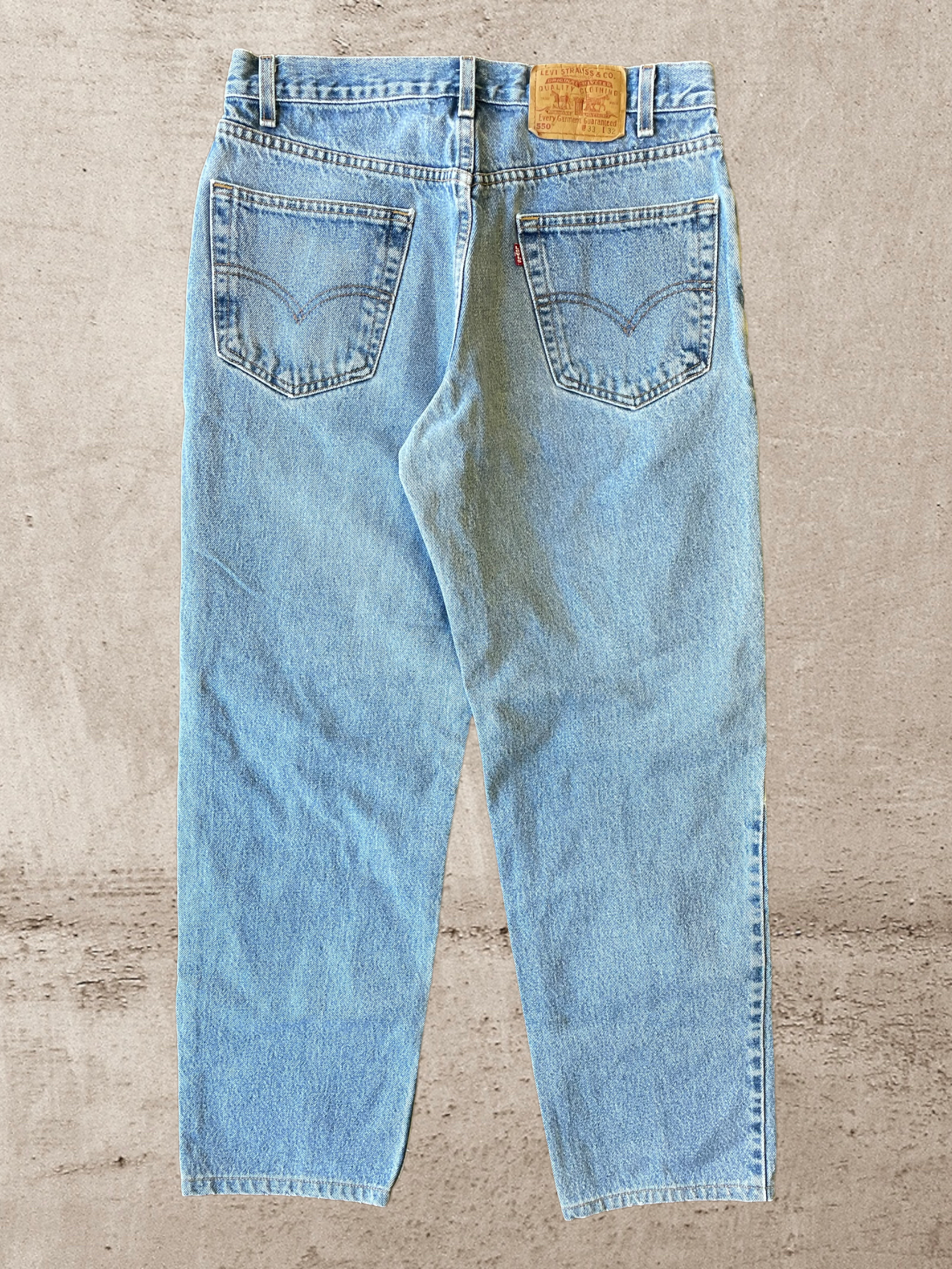 90s Levi 550 Light Wash Jeans - 32x30