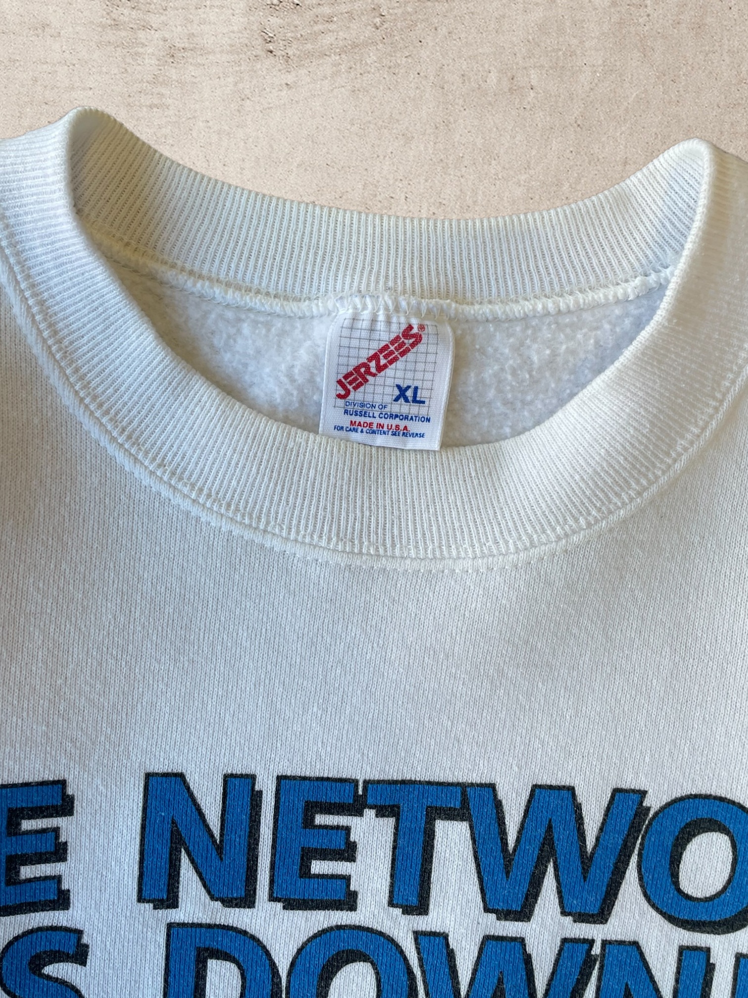 90年代 The Network is Down クルーネック - XL