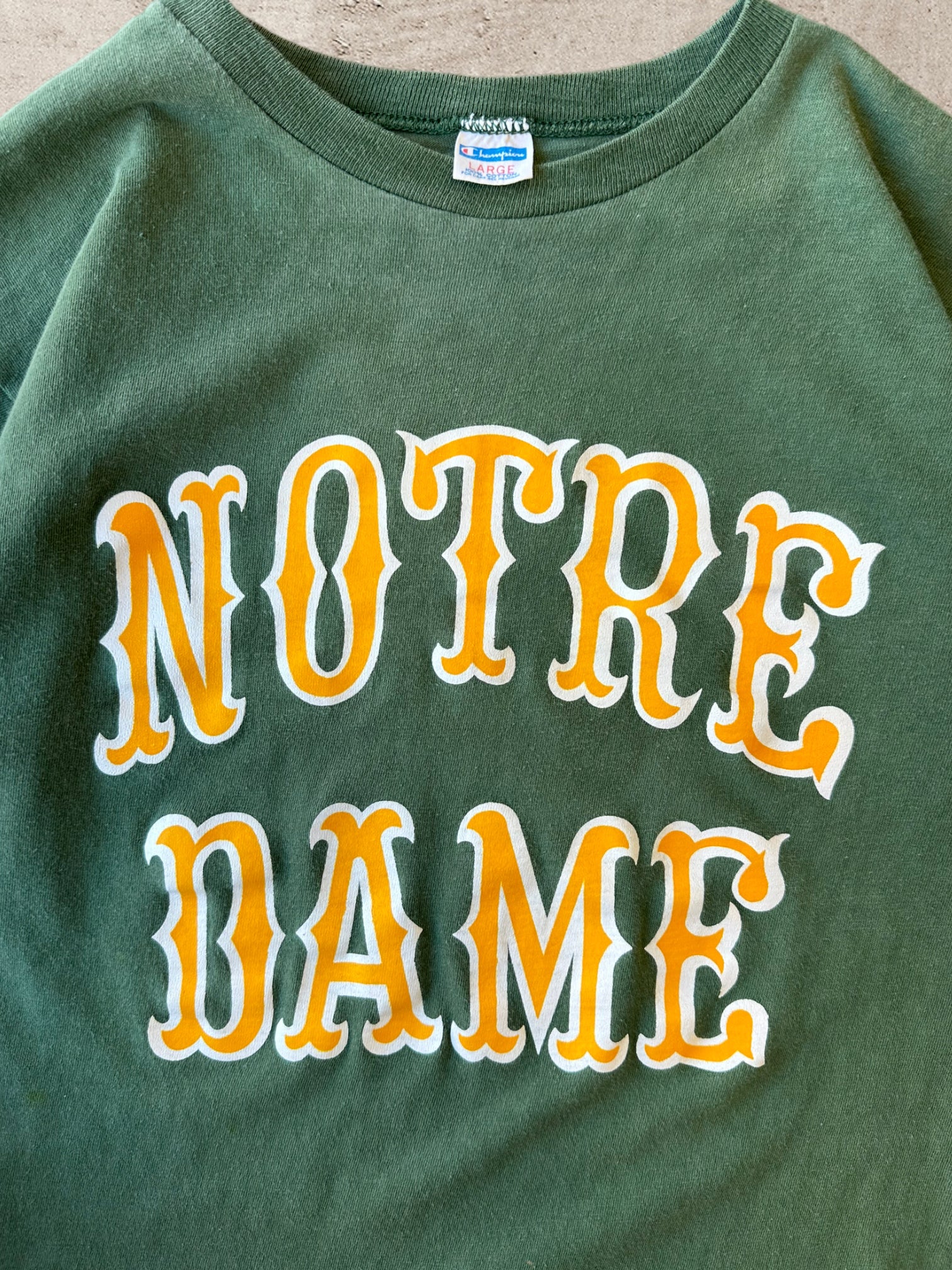 80s Notre Dame University Graphic T-Shirt - Medium